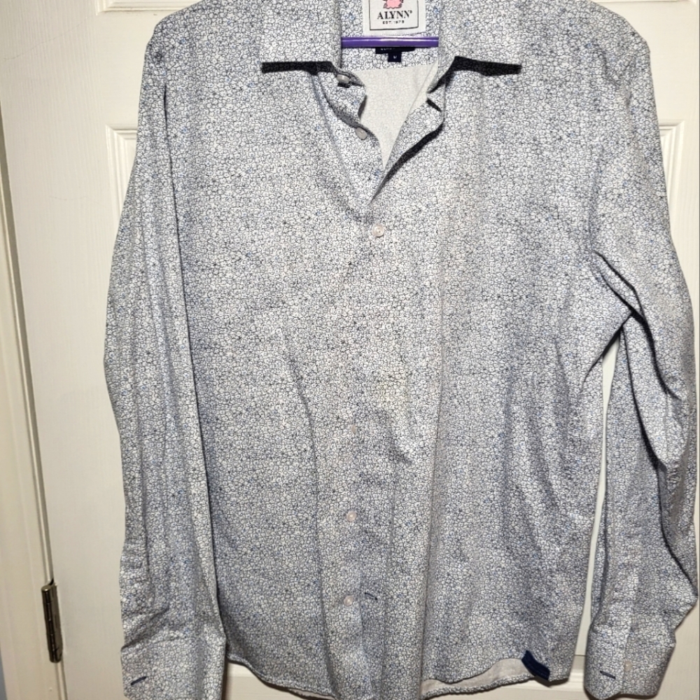 Reid Floral Casual long sleeve shirt by Alynn medium